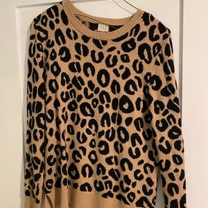 Leopard print sweater